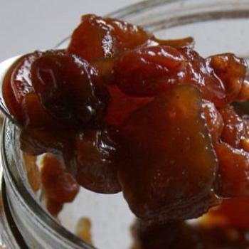 Apple, Ginger and Cherry Chutney