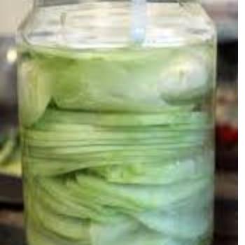 Kohlrabi Pickle Chips