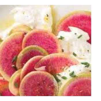 Radishes with Burrata