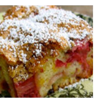 Springtime Rhubarb Cake