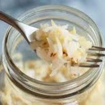 Sauerkraut In a Mason Jar