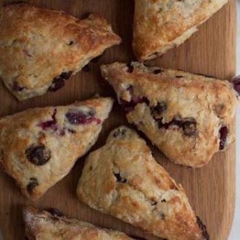 Sour Cherry Chocolate Scones